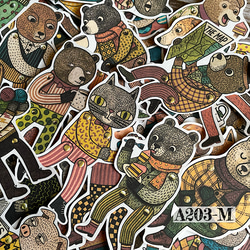 送料無料【S426コラージュ素材】海外PETステッカー 女子 人物 マステ