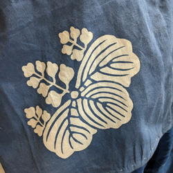 風呂敷（古布）の前開きベスト　　　　古布リメイク 6枚目の画像