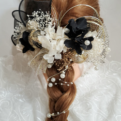 髪飾り 桜 blossom ピンク×ホワイト パール 成人式 結婚式 ヘアピン