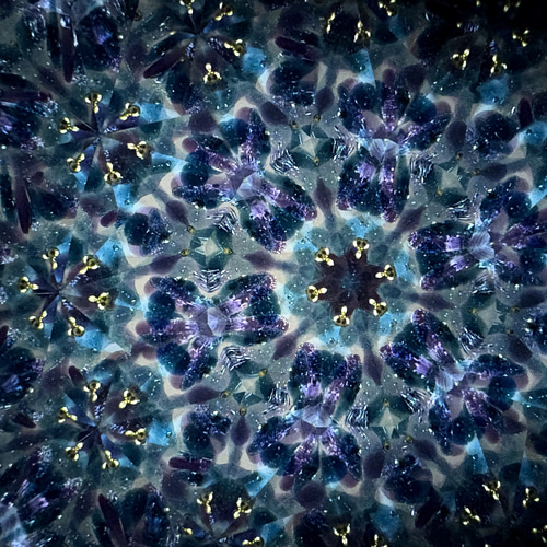 万華鏡「宵の窓」 ｜秋 ステンドグラス クリスマスギフト 夜空