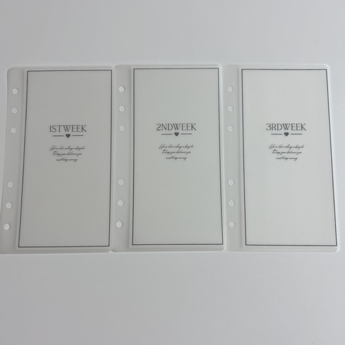 ウィークリー リフィル saving バインダー貯金 週予算 シンプル