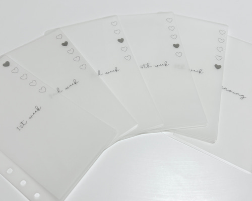 な様 週予算・daily貯金リフィル・best saving no項目別 3点 な様 週