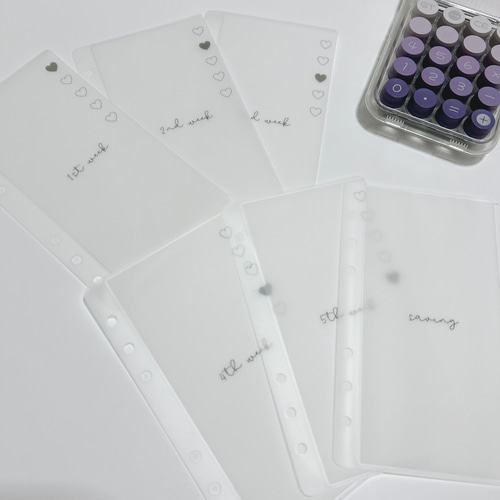 ハート ウィークリー リフィル 週予算管理 saving その他雑貨 micotta