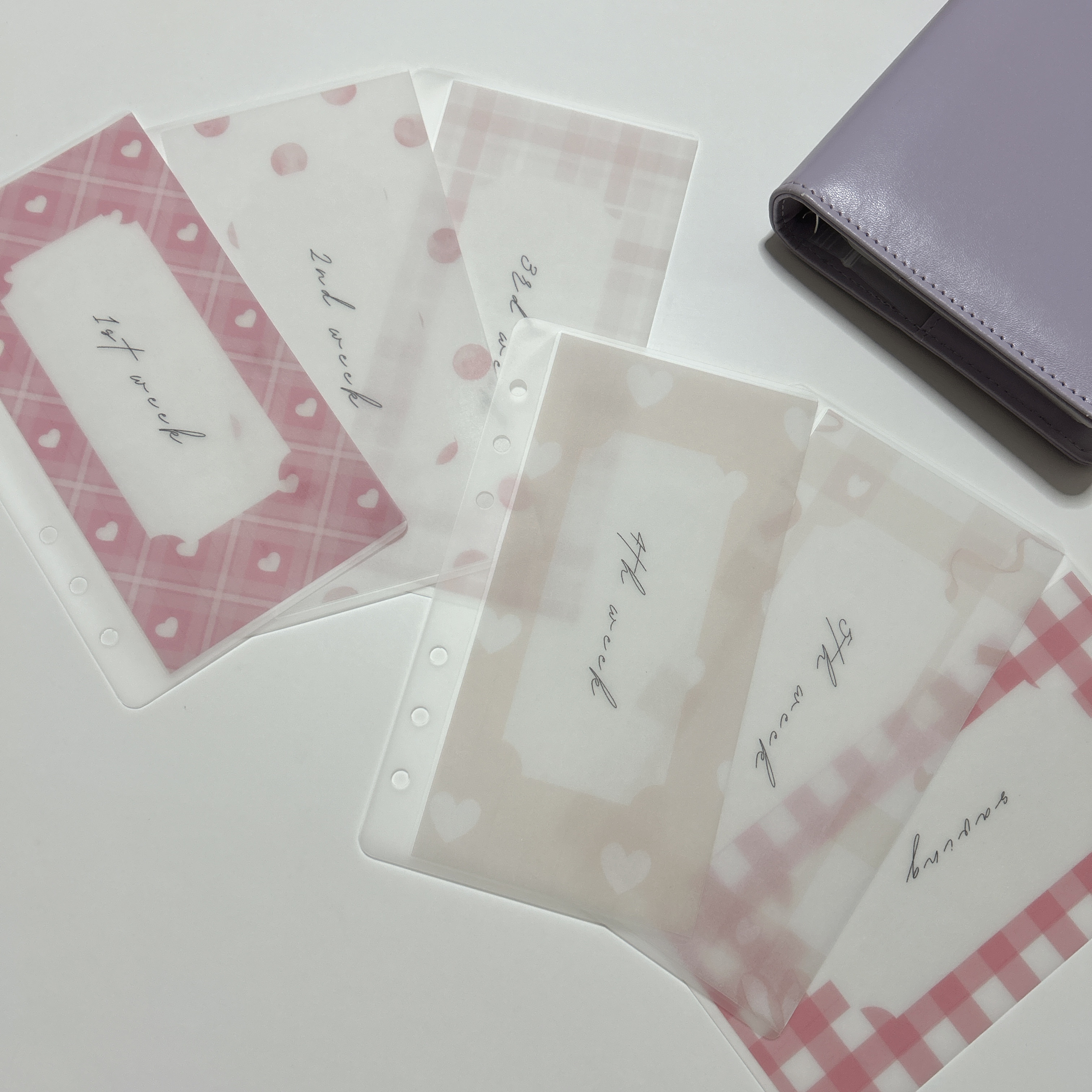 A6リフィル♡girly ribbon 項目別リフィル♡saving 4枚～ A6リフィル♡girly ribbon 項目別リフィル♡saving 4枚～ A6リフィル