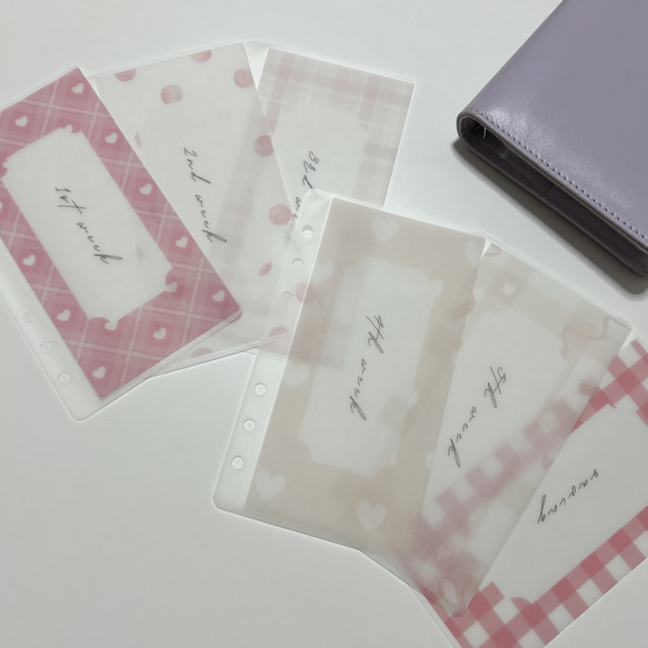 ピンク ウィークリー リフィル saving バインダー貯金に その他雑貨