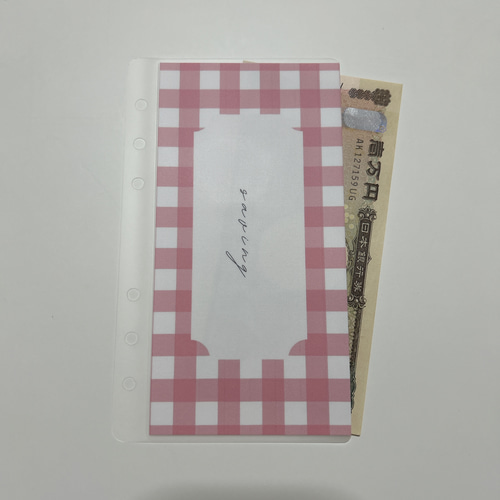 A6リフィル♡girly ribbon 項目別リフィル♡saving 4枚～ A6リフィル♡girly ribbon 項目別リフィル♡saving 4枚～