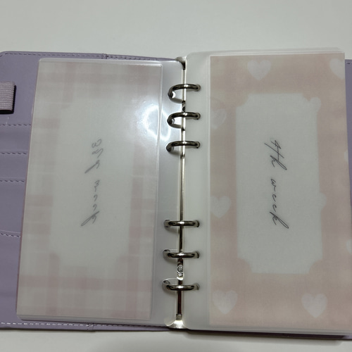 ㊵1950円　enjoyセービング　ピンク　貯金リフィル　A6 ㊵ enjoyセービング ピンク 貯金リフィル A6