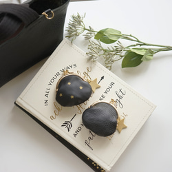 本革 mini がま口 財布 [Gemini-ジェミニ]/ hoshinooto / がま口ポーチ 小銭入れ 星 12枚目の画像