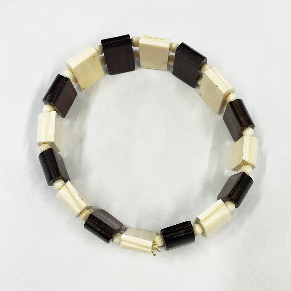 【本象牙】ブレスレット・紫檀入り（No.Z_BL008）