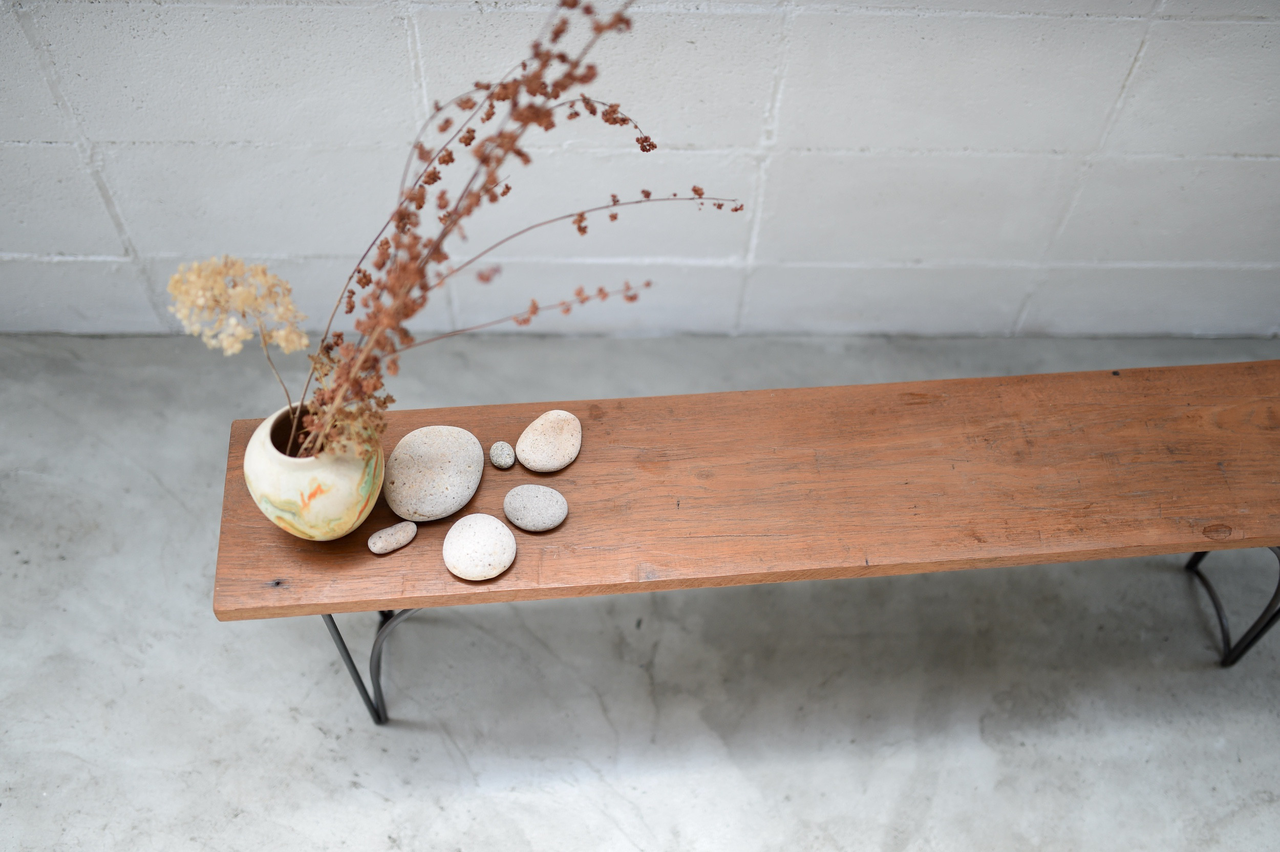 Teak small table/ チーク古材使用 展示台