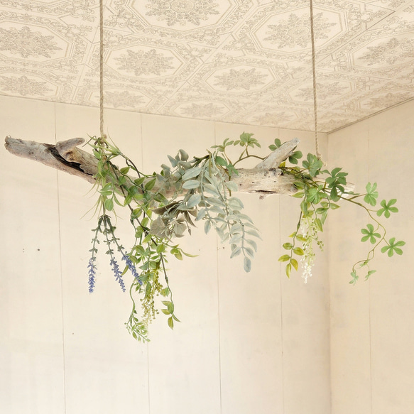 流木ハンガーラック　SARARA 　 ｜ハンギンググリーン　エアプランツ　カフェ/サロンインテリア 10枚目の画像