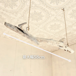 流木ハンガーラック　SARARA 　 ｜ハンギンググリーン　エアプランツ　カフェ/サロンインテリア 12枚目の画像