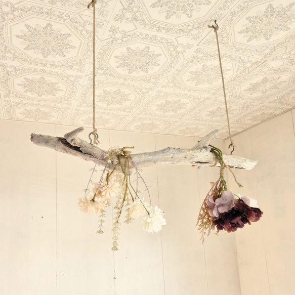 流木ハンガーラック　SARARA 　 ｜ハンギンググリーン　エアプランツ　カフェ/サロンインテリア 9枚目の画像