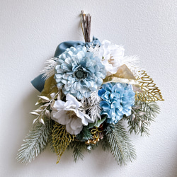 即納クリスマス2025クリスマススワッグ アーティフィシャルフラワー