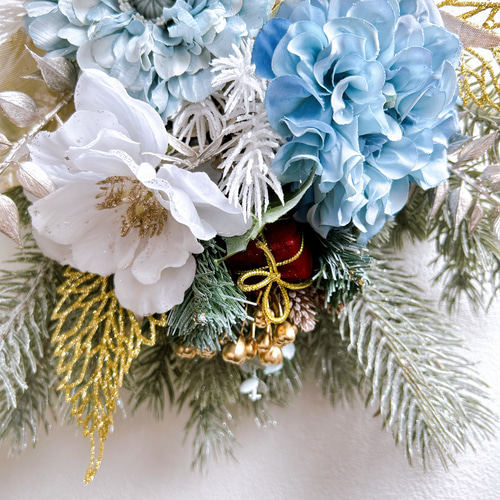 即納クリスマス2025クリスマススワッグ アーティフィシャルフラワー