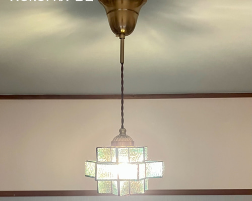 ペンダントライト 照明 Hokupa/PBL ステンドグラス ランプシェード