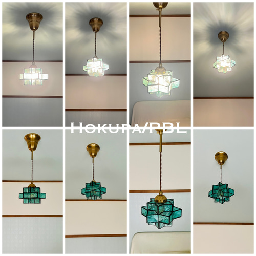 天井照明 Hokupa/PAM ペンダントライト ステンドグラス コード調節収納 天井照明 Hokupa/PAM ペンダントライト ステンドグラス コード調節収納