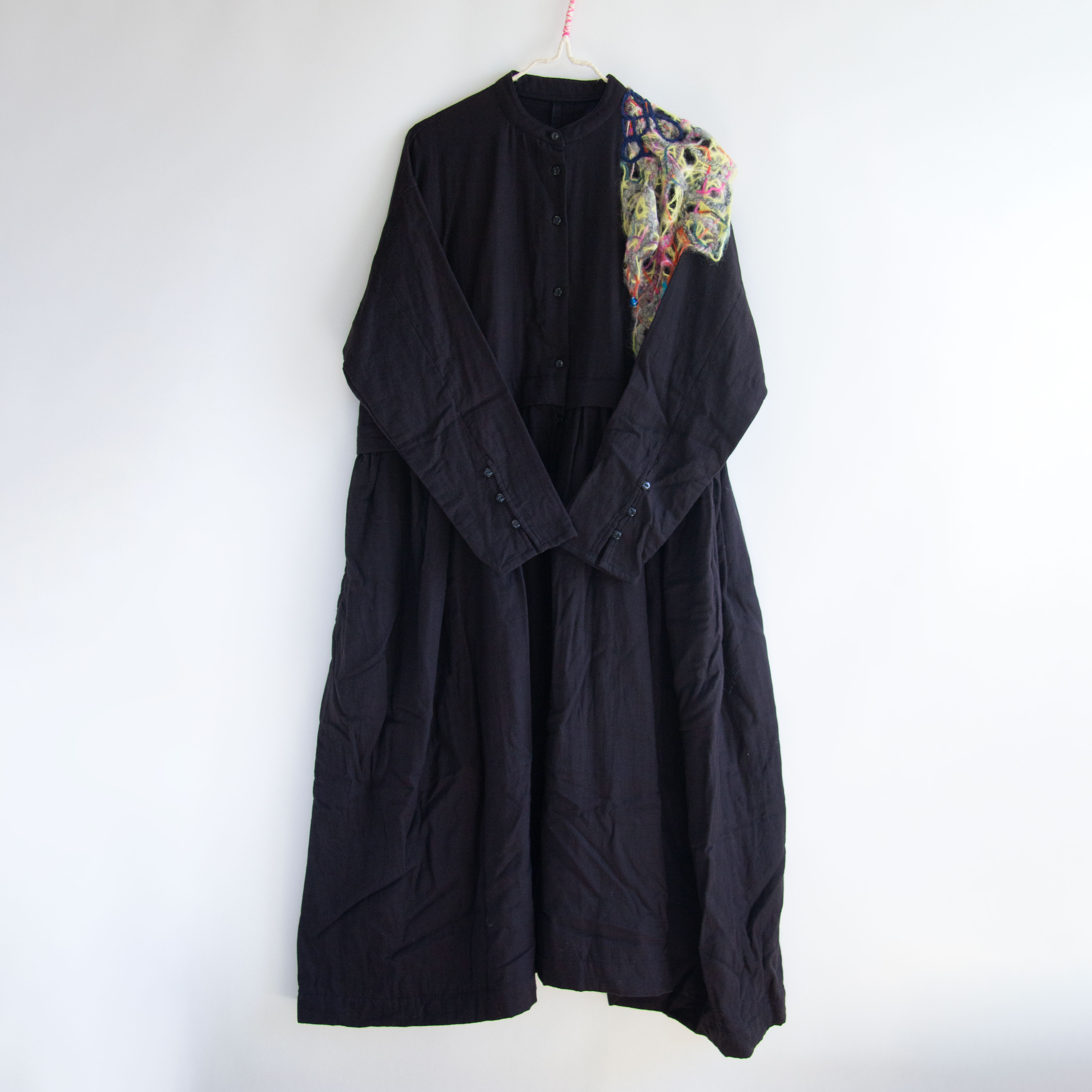 マオカラーワンピースイエロー【送料無料】