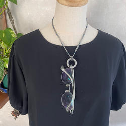 グラスホルダーネックレス〜シルバー〜 3枚目の画像