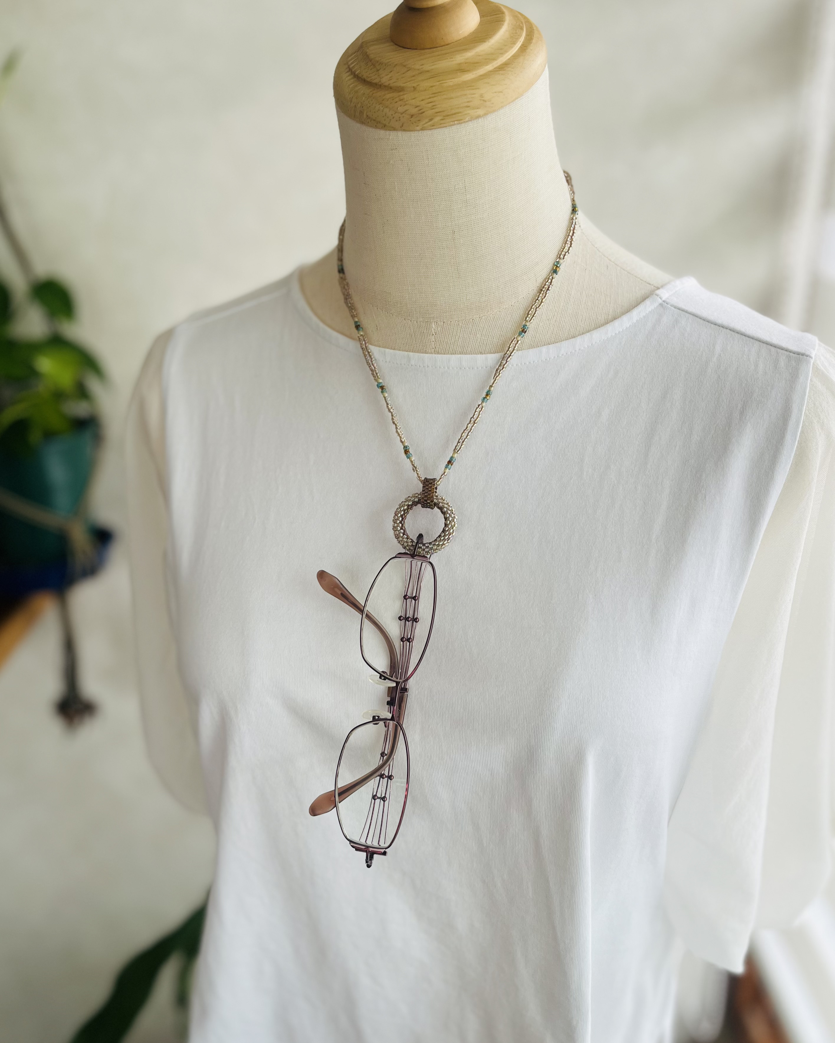 グラスホルダーネックレス〜ゴールド〜