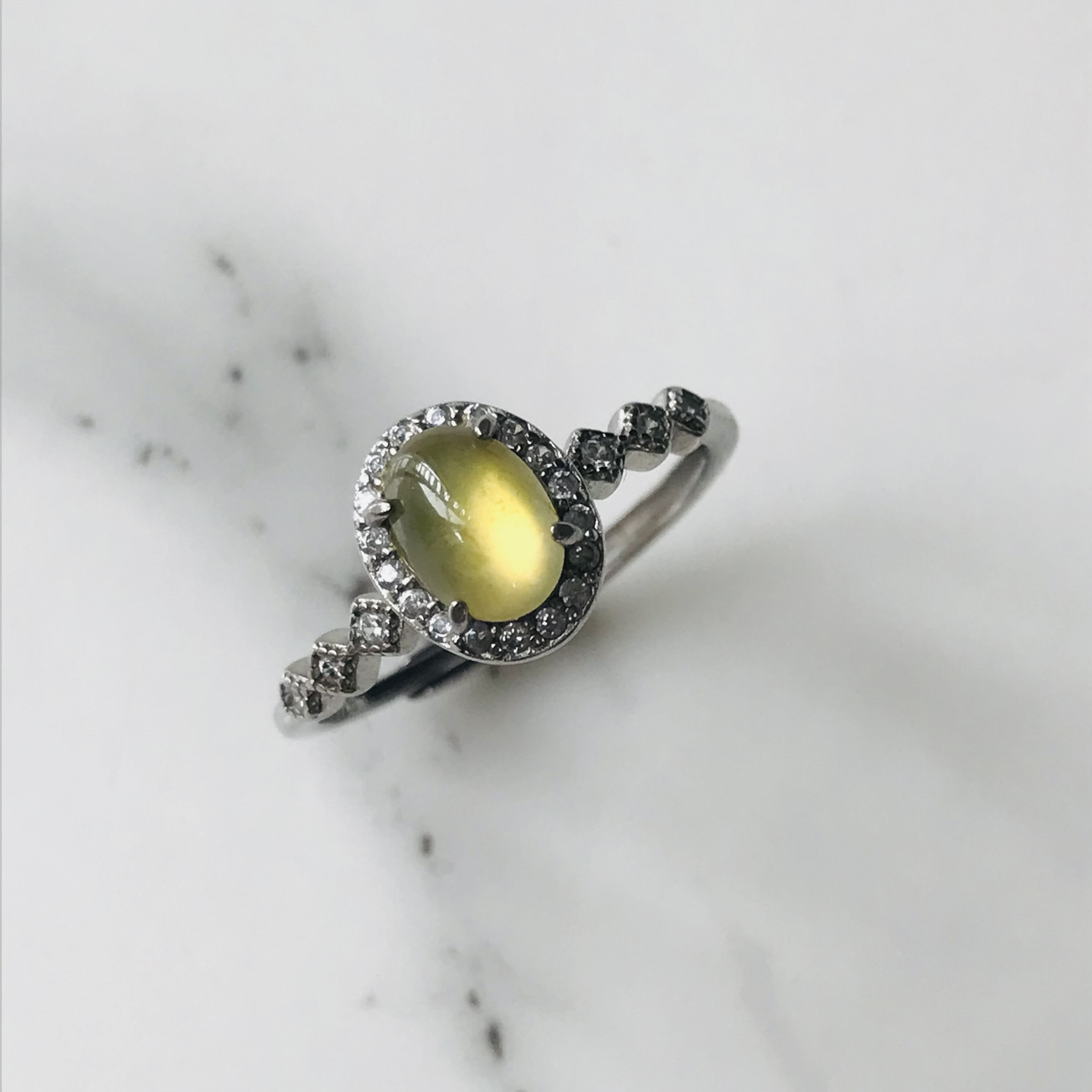 [R210-001］ ジェイド　JADE ヒスイ　本翡翠　リング　天然石 ミャンマー産　指輪　sv925    フリー