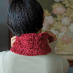 Organic Cotton Fur ふわふわネックウォーマー【ローゼル／Shortサイズ】 6枚目の画像