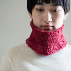 Organic Cotton Fur ふわふわネックウォーマー【ローゼル／Shortサイズ】 4枚目の画像