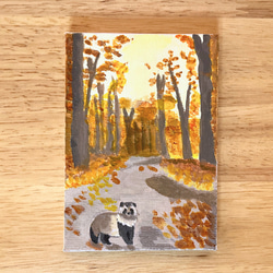 光降り注ぐ海のシャチたち」ミニキャンバス原画 送料無料 絵画 vet