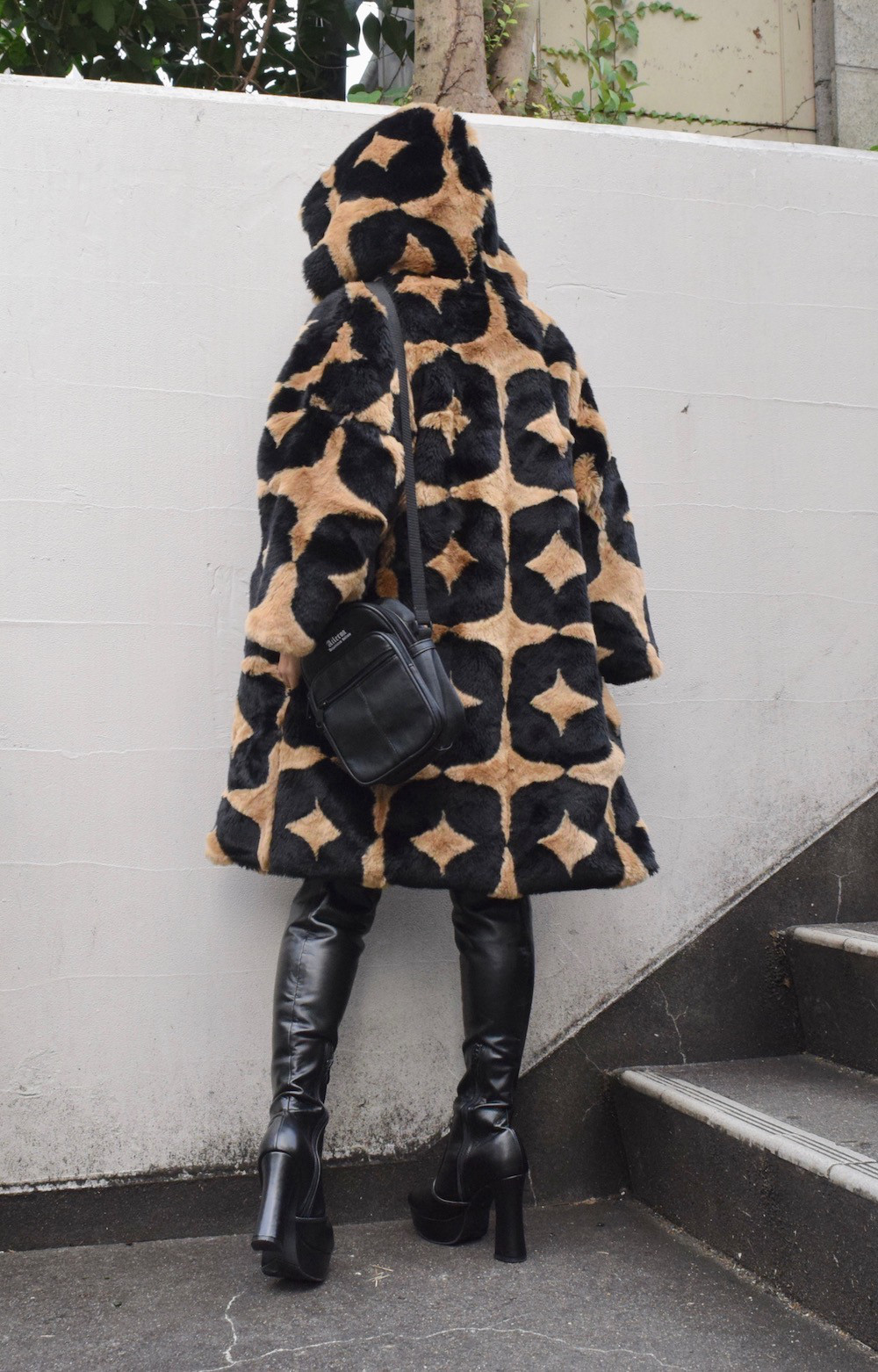 【HIGH GRADE PRODUCTS】MONOGRAM FUR COAT(beige)コート　ベージュ　シンプル