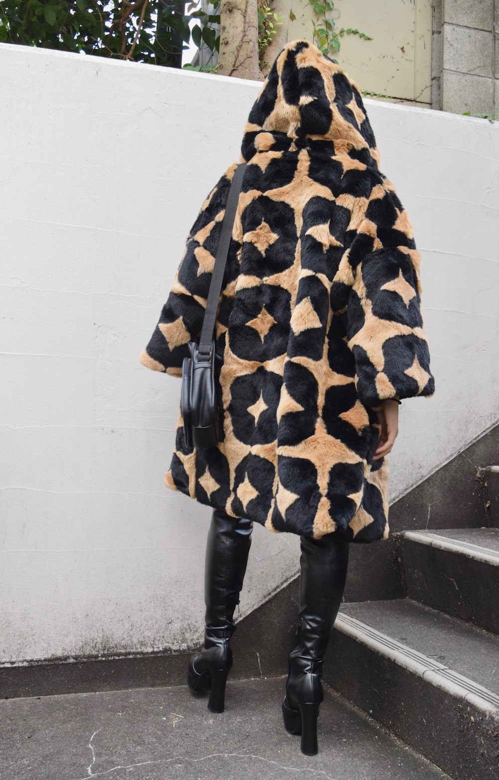 【HIGH GRADE PRODUCTS】MONOGRAM FUR COAT(beige)コート　ベージュ　シンプル