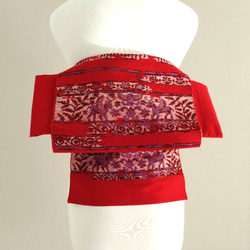 セール☆振袖用変わり結び 重ね亀甲 作り帯付け帯 胴巻き〜90cm 和装