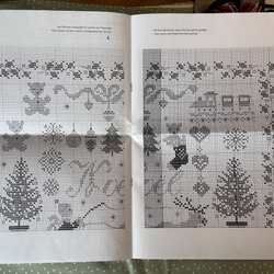 新入荷！クリスマスキット！『DMC製  刺しゅうキット クリスマス　生成り地』～図案・刺しゅう糸・布・針セット～ 7枚目の画像