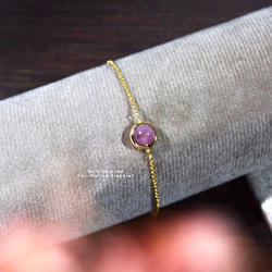 『石選べる』 トルマリンの一粒ブレスレット　淡水パール　繊細　華奢　ゴールド　14kgf　１本　ネコポス送料無料　 4枚目の画像