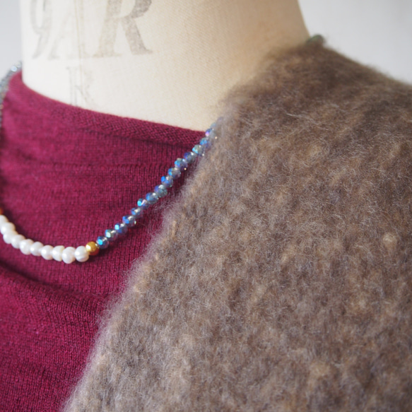 【マシュマロの様な柔らかさ】バルキーニット・ロングマフラー・ココブランド 6枚目の画像