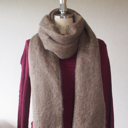 【マシュマロの様な柔らかさ】バルキーニット・ロングマフラー・ココブランド 3枚目の画像