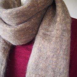 【マシュマロの様な柔らかさ】バルキーニット・ロングマフラー・ココブランド 5枚目の画像