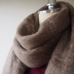 【マシュマロの様な柔らかさ】バルキーニット・ロングマフラー・ココブランド 4枚目の画像