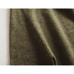 ◇4color【柔らか フード 無縫製 シームレス ニット ウール100%】長袖 T-00011 12枚目の画像