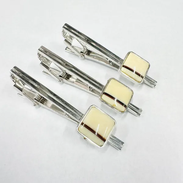 【本象牙】タイピン Eセット（No.ZR5_TPE）