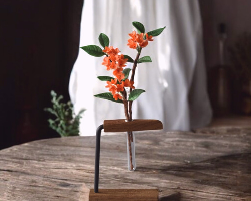 ◇粘土のお花◇ 金木犀（キンモクセイ）K1314 アートフラワー Old