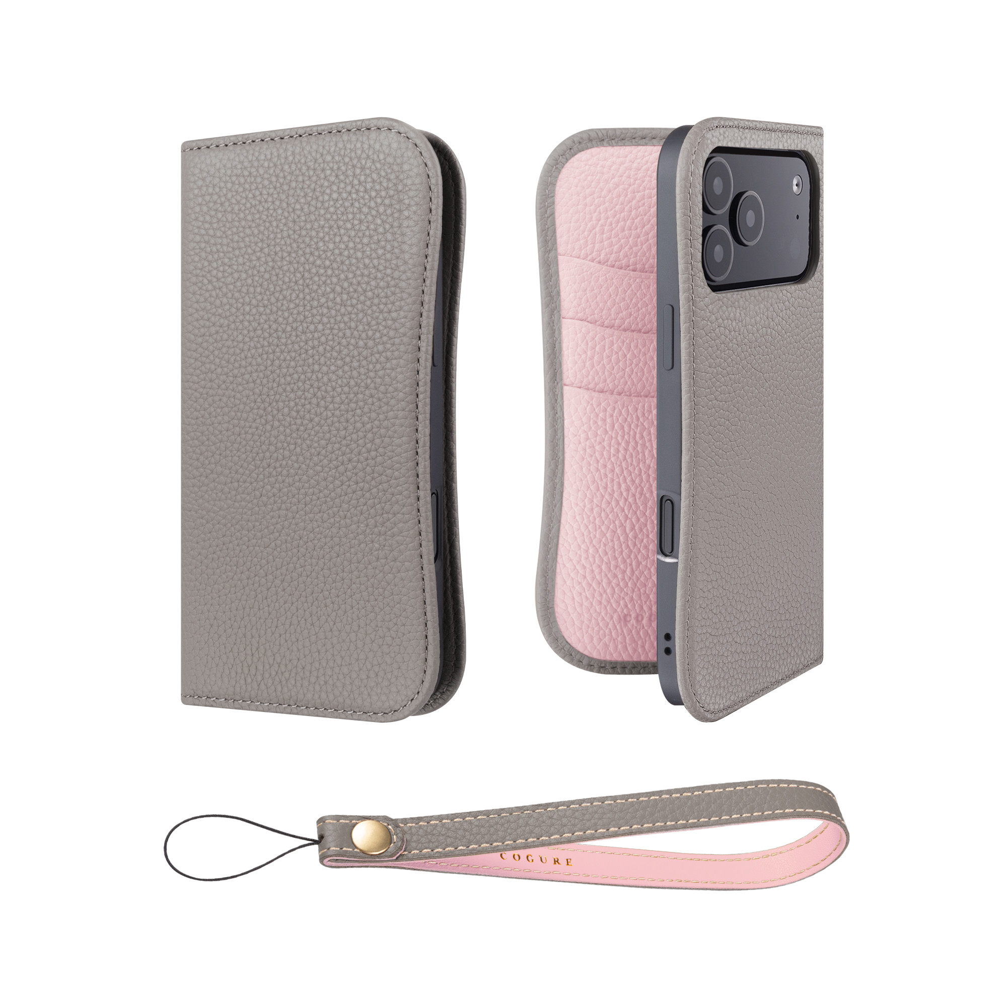 iPhone 17 Pro ケース 手帳型 本革 ストラップ付き ５色 COPB 7,385円