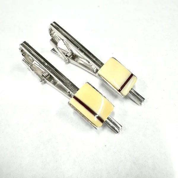 【本象牙】タイピン Gセット（No.ZR5_TPG）