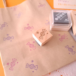 【残り1セット】10月のHappyBag 福袋　猫　はんこ　スタンプ　インクパッド付き 3枚目の画像