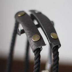 本革ポケットの2wayキルトバッグ キルティング ナイロンオックス 軽量 バケットバッグ かるいかばん O-384 10枚目の画像