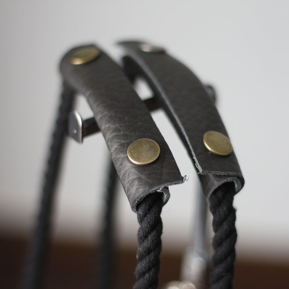 本革ポケットの2wayキルトバッグ キルティング ナイロンオックス 軽量 バケットバッグ かるいかばん O-384 10枚目の画像