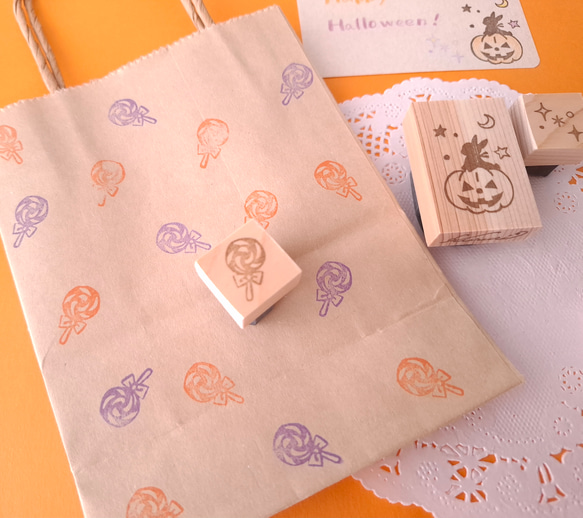 【限定2セット】10月のHappyBag 福袋　うさぎ　はんこ　スタンプ　インクパッド付き 3枚目の画像