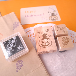 【限定2セット】10月のHappyBag 福袋　うさぎ　はんこ　スタンプ　インクパッド付き 1枚目の画像