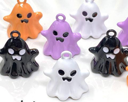 オバケ(リボン)チャーム☆ハロウィン 金属チャーム おばけ オバケ ゴースト ハロウィン お化け チャーム