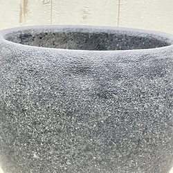 アンティーク セメントポット ブラック L 5枚目の画像