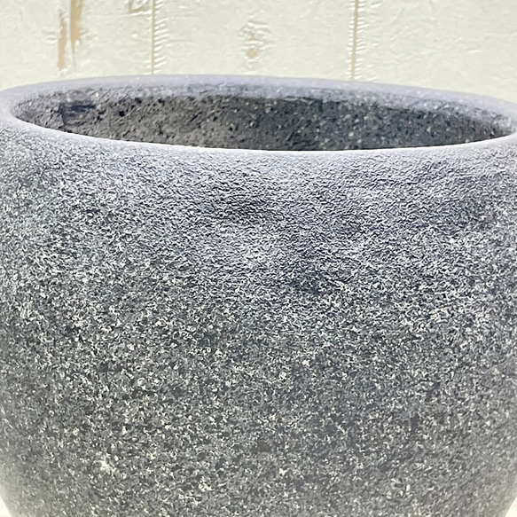 アンティーク セメントポット ブラック L 5枚目の画像